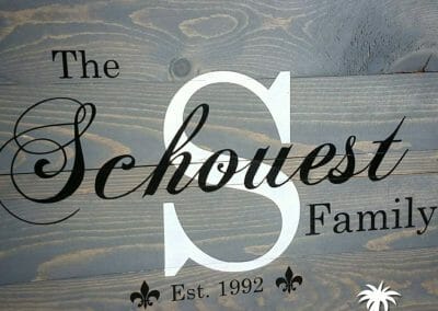 Custom Family Sign 3