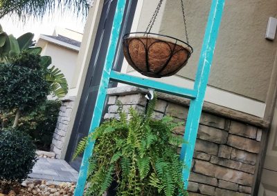 Plant Stand Double Teal
