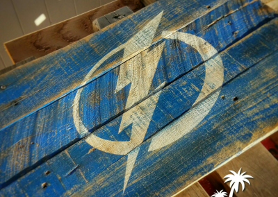 Rustic Lightning Sign